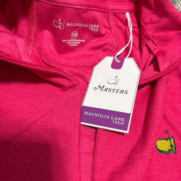 Masters Magnolia Lane Tech Ladies Hot Pink Performance Quarter Zip Pullover XS - Picture 5 of 7